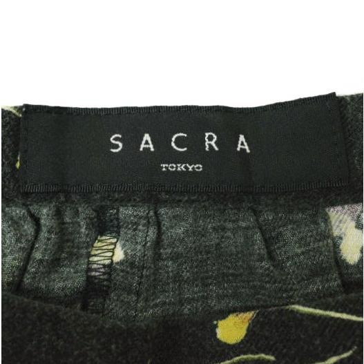 SACRA サクラ 日本製 フラワーロングスカート 119206122 38 ブラック ボトムス g17787 |  | 03