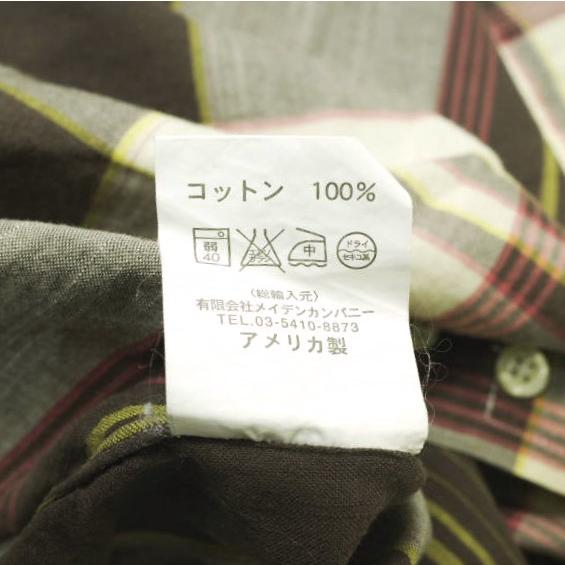 INDIVIDUALIZED SHIRTS インディビジュアライズドシャツ アメリカ製 マドラスチェックBDシャツ 14(31) ブラウン 長袖 トップス g17805 |  | 06