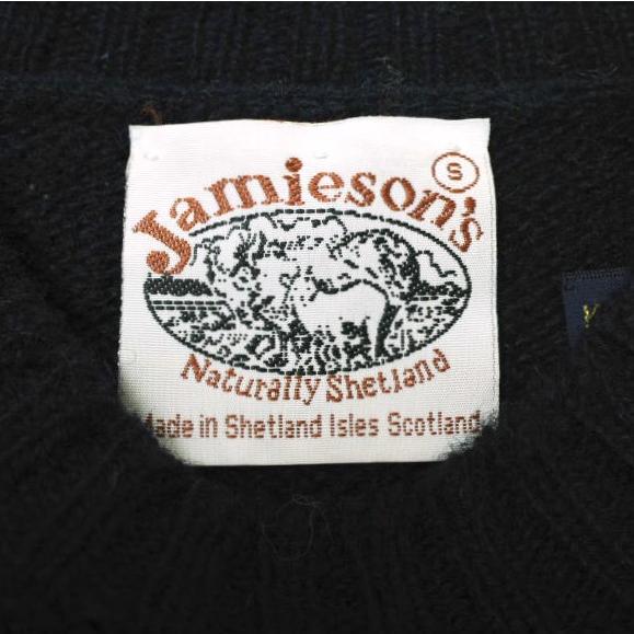 Jamieson's x KATO' AAA ジャミーソンズ カトー 別注 スコットランド製 シェットランドウールクルーネックニット S ネイビー セーター |  | 02