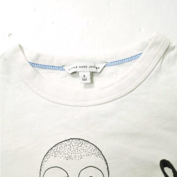 LITTLE MARC JACOBS リトル マークジェイコブス KIDS LET'S WRESTLE TEE キッズプリントTシャツ W25031 102cm(4) ホワイト 半袖 g17833 |  | 03