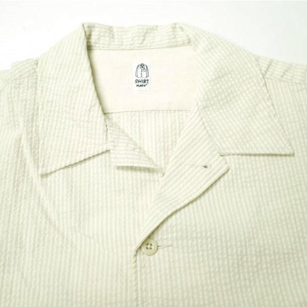 KATO カトー シアサッカーオープンカラーシャツ KS822251-180105 M BEIGE 半袖 開襟 ストライプ トップス g17855 |  | 03