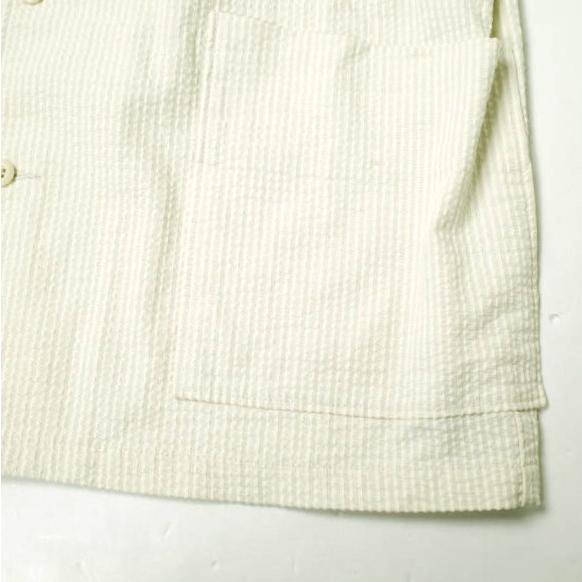 KATO カトー シアサッカーオープンカラーシャツ KS822251-180105 M BEIGE 半袖 開襟 ストライプ トップス g17855 |  | 05