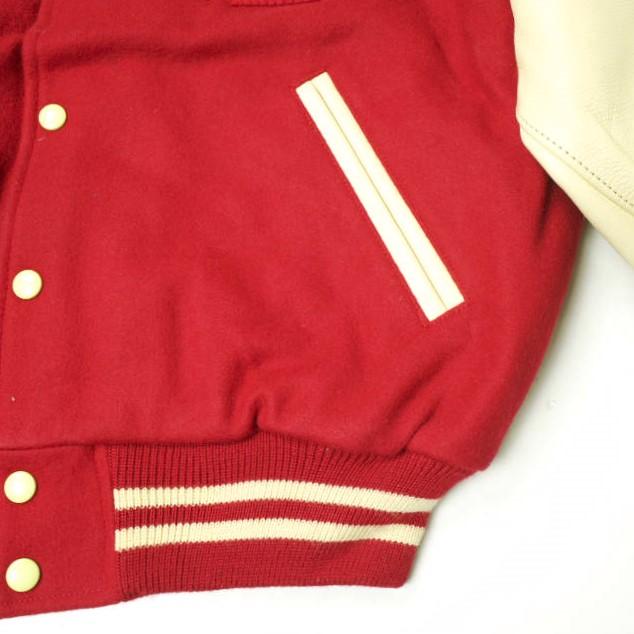 VAN JACKET INC. ヴァンヂャケット 袖レザースタジャン アワードジャケット JW-10502 LL RED スタジアムジャンパー マイケルジャクソン |  | 05