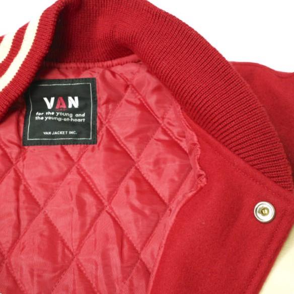 VAN JACKET INC. ヴァンヂャケット 袖レザースタジャン アワードジャケット JW-10502 LL RED スタジアムジャンパー マイケルジャクソン |  | 07