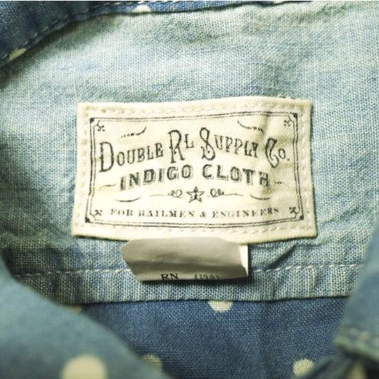 RRL ダブルアールエル Polka Dot Jumpsuit ポルカドットジャンプスーツ 282785989001 1 Indigo オールインワン Double RL レディース |  | 02