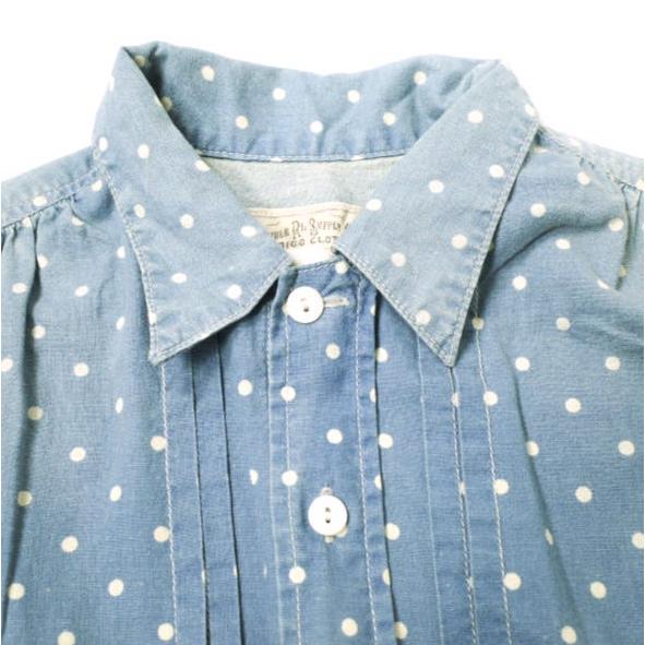 RRL ダブルアールエル Polka Dot Jumpsuit ポルカドットジャンプスーツ 282785989001 1 Indigo オールインワン Double RL レディース |  | 03