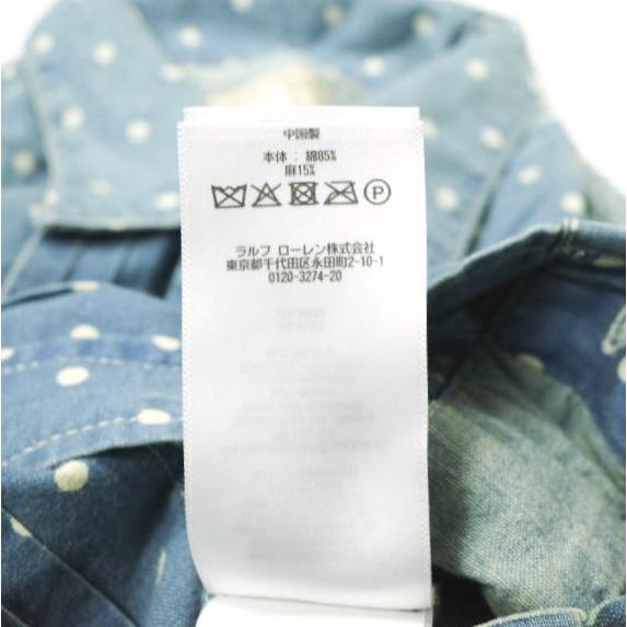 RRL ダブルアールエル Polka Dot Jumpsuit ポルカドットジャンプスーツ 282785989001 1 Indigo オールインワン Double RL レディース |  | 07