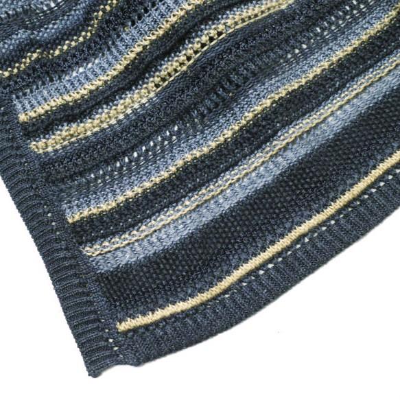 RALPH LAUREN PURPLE LABEL ラルフローレンパープルレーベル リネンシルク ニットポンチョカーディガン XS-S NAVY ボーダー ケープ g17953 |  | 05