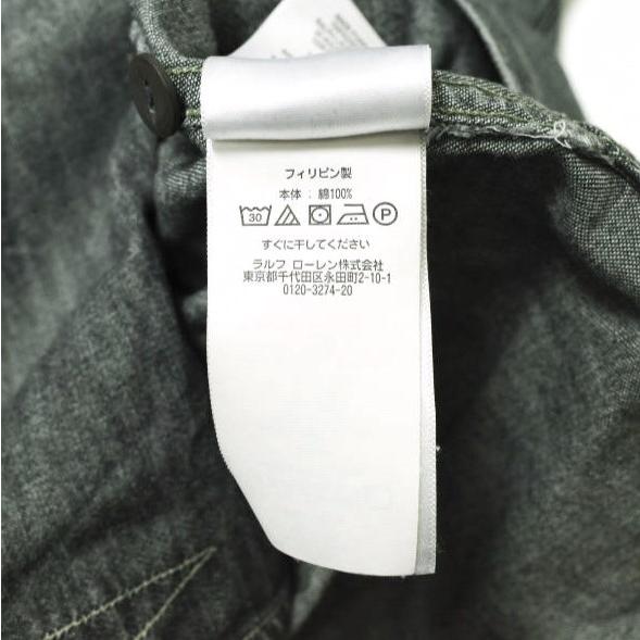 新品 24aw RRL 加工 ブラック デニム ワーク シャツ M RRL ダブルアールエル BLACK DENIM WORK SHIRT ブラックデニム