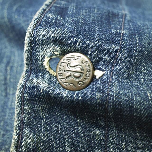 STRONG RELIABLE ストロングリライアブル 40s 2ポケット デニムカバーオール 大戦モデル 38程度 スペシャル ヴィンテージ ジャケット |  | 03