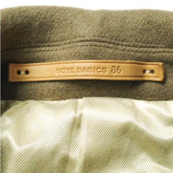 SCYE BASICS サイベーシックス 日本製 ウールカシミヤメルトンPコート