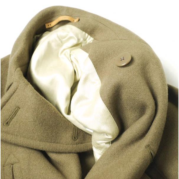 SCYE BASICS サイベーシックス 日本製 ウールカシミヤメルトンPコート 5116-73524 36 ブラウンベージュ ピーコート アウター【中古】【SCYE BASICS】 SCYE BASICS サイベーシックス 日本製 ウールカシミヤメルトンPコート