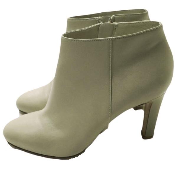 新品 Gianvito Rossi ジャンヴィトロッシ イタリア製 ナッパレザーサイドジップブーティ 36(23cm) グレージュ アンクルブーツ g18070 |  | 01