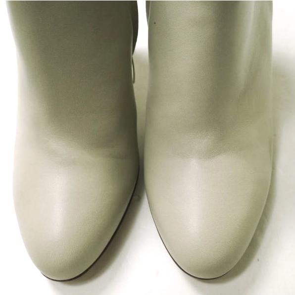 新品 Gianvito Rossi ジャンヴィトロッシ イタリア製 ナッパレザーサイドジップブーティ 36(23cm) グレージュ アンクルブーツ g18070 |  | 04