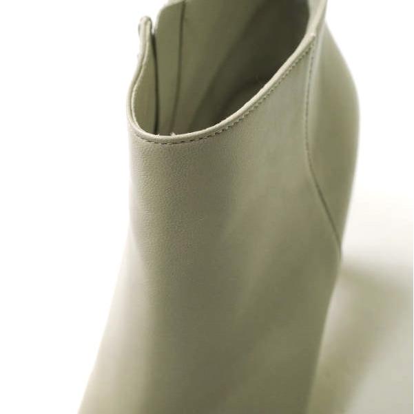 新品 Gianvito Rossi ジャンヴィトロッシ イタリア製 ナッパレザーサイドジップブーティ 36(23cm) グレージュ アンクルブーツ g18070 |  | 05