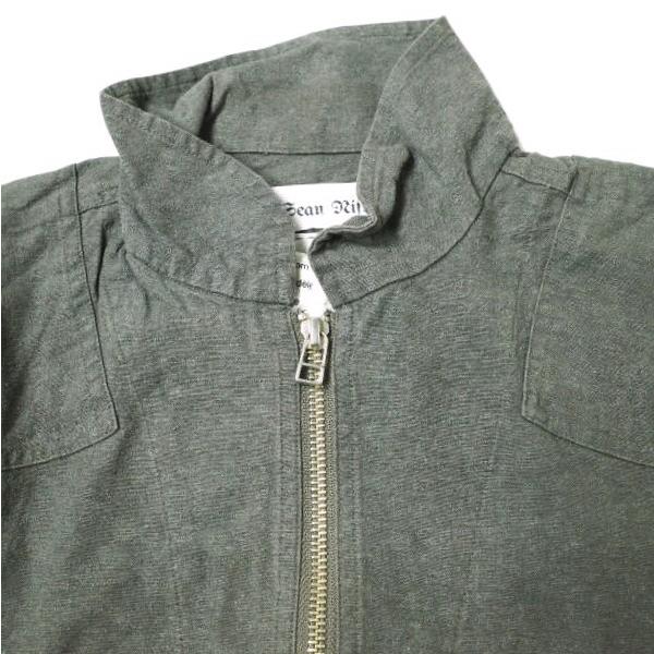 SEAN NISH ショーンニッシュ 日本製 ALL IN ONE ZIP シルクリネン ジャンプスーツ N24 1 グレー オールインワン ツナギ サロペット SEAN NISH ショーンニッシュ 日本製 ALL IN ONE ZIP シルクリネン