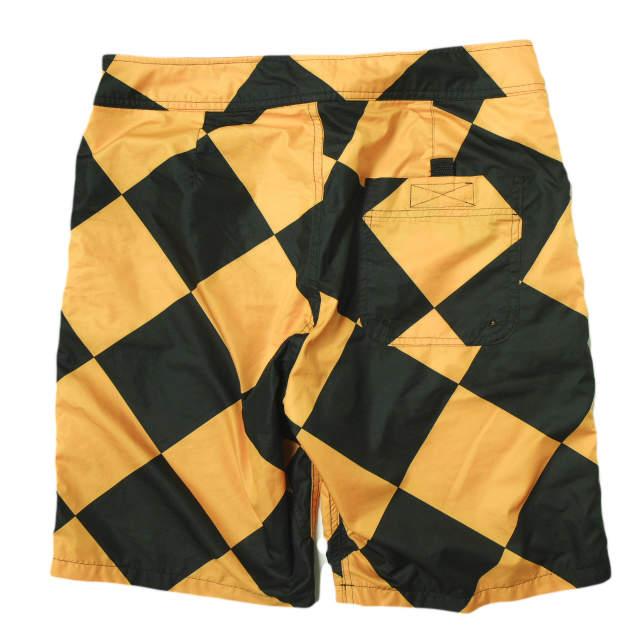 SPLOTCH of ink スプロッチオブインク 日本製 チェッカーナイロンショーツ M ORANGE/BLACK アーガイル ショートパンツ ボトムス g18081 |  | 01