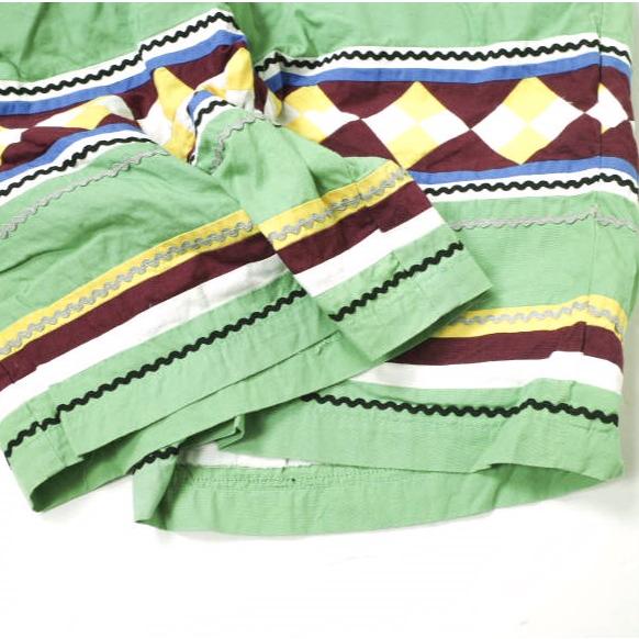 ELATE イレイト 日本製 刺繍ボーダーショートパンツ 10SS-PA-08 2 グリーン ショーツ ボトムス g18082 |  | 04