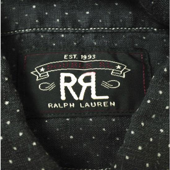 RRL ダブルアールエル POLKA DOT LINEN PULLOVER SHIRTS ポルカドットリネンプルオーバーシャツ 3 BLACK Double RL レディース g18090 |  | 02
