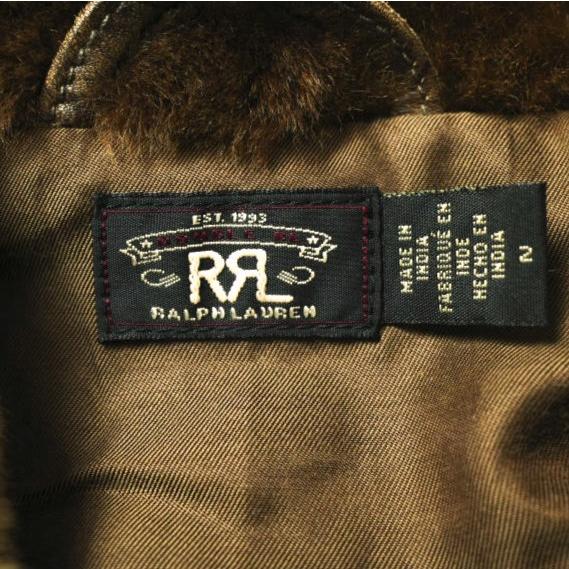 RRL ダブルアールエル シアリングカラー レザージャケット 282917081001 2 ダークブラウン Double RL レディース 定価349,800円 g18093 |  | 03