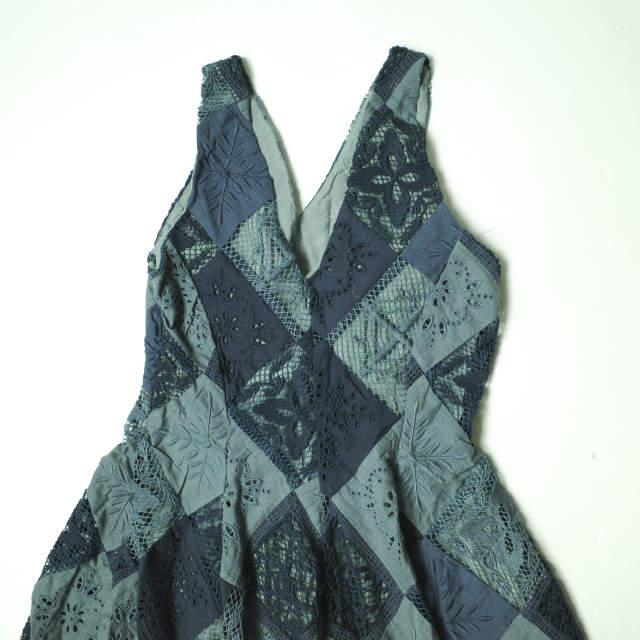 RRL ダブルアールエル パッチワークスリーブレスドレス ノースリーブワンピース 1 Indigo Double RL レディース 定価176,000円 g18095 |  | 05