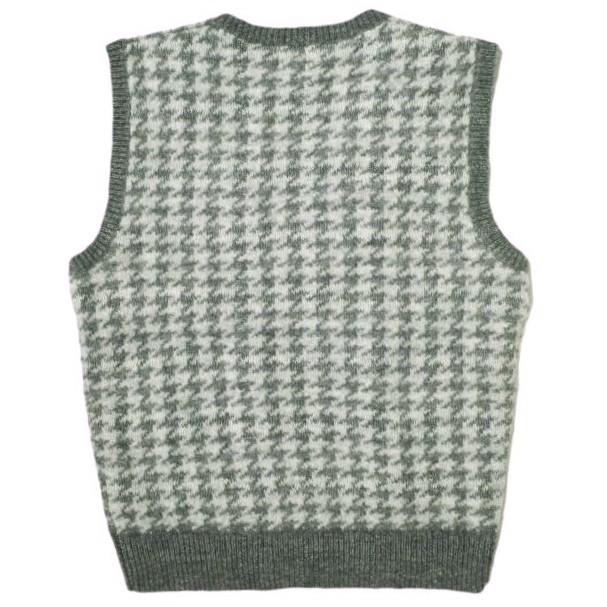 POLO RALPH LAUREN ポロ・ラルフローレン ハウンドトゥースウールブレンドベスト 211764642002 M グレー 千鳥格子 Vネック ニット g18105 |  | 01