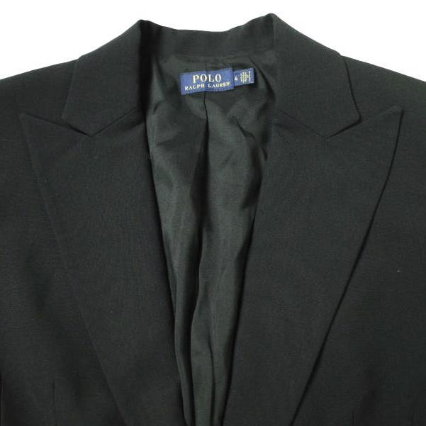 POLO RALPH LAUREN ポロ・ラルフローレン ブラックパンツスーツ (JK)4/(PT)6 BLACK スーツ セットアップ 1Bジャケット＆フレアスラックス |  | 05
