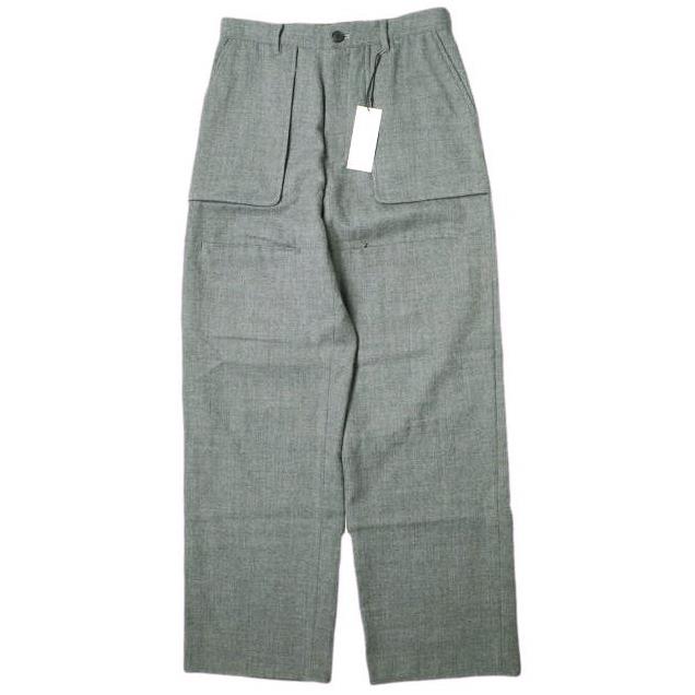 新品 MATSUFUJI マツフジ 21AW Wool Front Pocket Trousers ウールフロントポケットトラウザーズ M213-0402 2 GRAY ベイカーパンツ g18173 | 