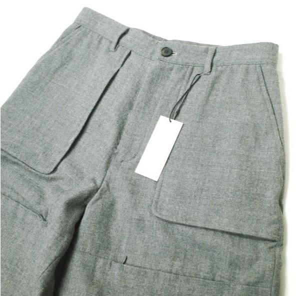新品 MATSUFUJI マツフジ 21AW Wool Front Pocket Trousers ウールフロントポケットトラウザーズ M213-0402 2 GRAY ベイカーパンツ g18173 |  | 04