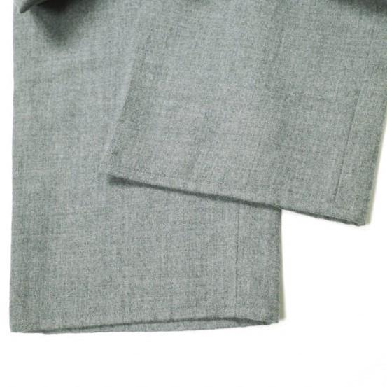新品 MATSUFUJI マツフジ 21AW Wool Front Pocket Trousers ウールフロントポケットトラウザーズ M213-0402 2 GRAY ベイカーパンツ g18173 |  | 07