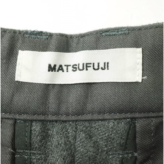 新品 MATSUFUJI マツフジ 21AW Wool Front Pocket Trousers ウールフロントポケットトラウザーズ M213-0402 2 GRAY ベイカーパンツ g18173 |  | 08