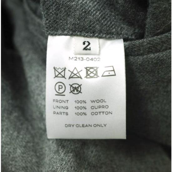 新品 MATSUFUJI マツフジ 21AW Wool Front Pocket Trousers ウールフロントポケットトラウザーズ M213-0402 2 GRAY ベイカーパンツ g18173 |  | 09