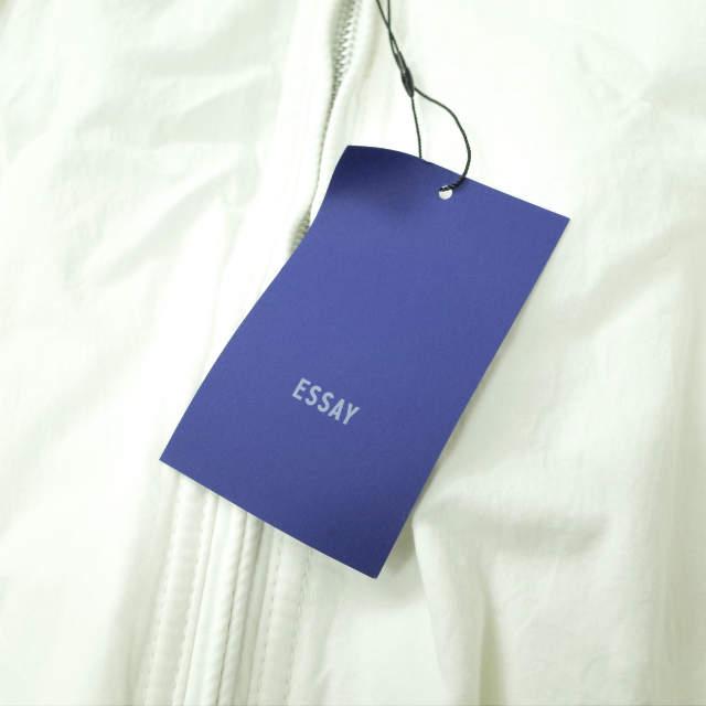 新品 ESSAY エッセイ 21SS 日本製 J-2 GUN ZIP JACKET ガンジップジャケット ?ES12J-02 3 WHITE ノーカラー ブルゾン ガンパッチ g18175 |  | 02