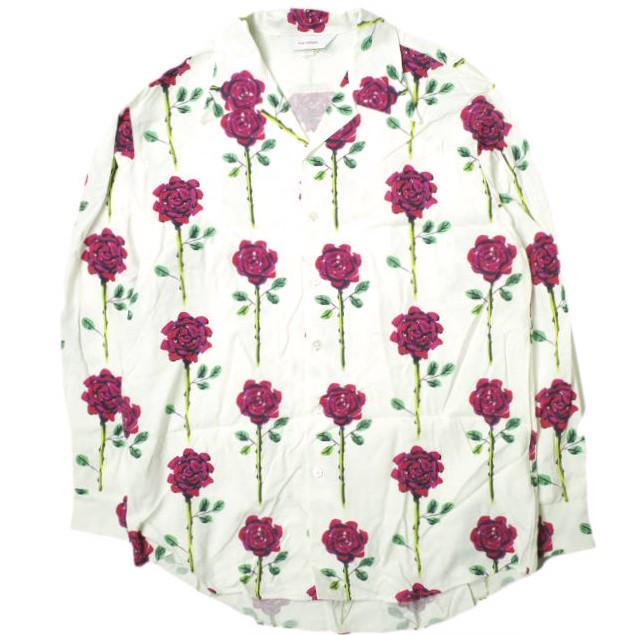新品 SASQUATCHfabrix. サスクワァッチファブリックス 22SS ROSE BIG OPEN COLLAR SHIRT ローズビッグオープンカラーシャツ 22SS-SY9-006 M | 
