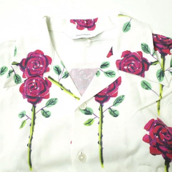 新品 SASQUATCHfabrix. サスクワァッチファブリックス 22SS ROSE BIG OPEN COLLAR SHIRT ローズビッグオープンカラーシャツ 22SS-SY9-006 M |  | 04