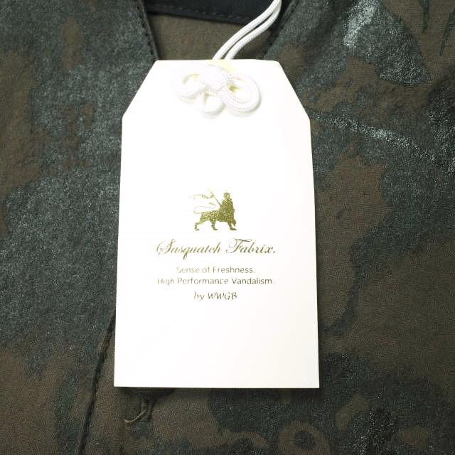 新品 SASQUATCHfabrix. サスクワァッチファブリックス 22AW 日本製 URUSHI WA-NECK SHIRT 漆 和ネックシャツ 22AW-SY9-006 L BLACK g18187 |  | 03