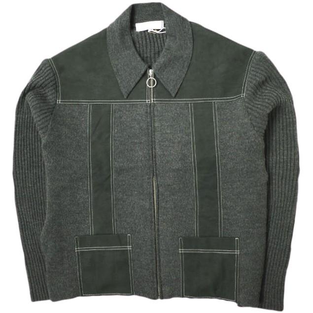 新品 SASQUATCHfabrix. サスクワァッチファブリックス 22AW FAUX SUEDE ZIP UP KNIT フェイクスエードジップアップニット 22AW-KNN-003 L | 