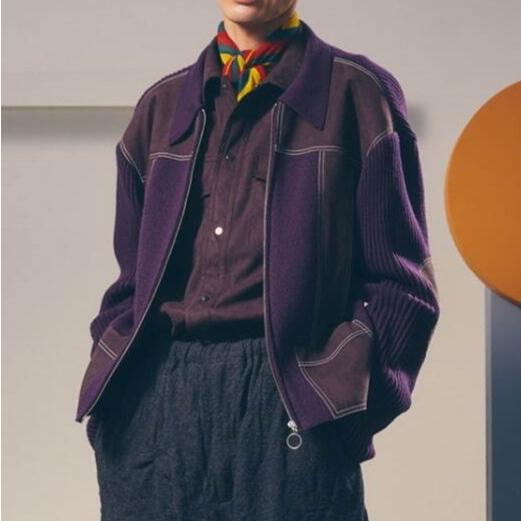 新品 SASQUATCHfabrix. サスクワァッチファブリックス 22AW FAUX SUEDE ZIP UP KNIT フェイクスエードジップアップニット 22AW-KNN-003 L |  | 08