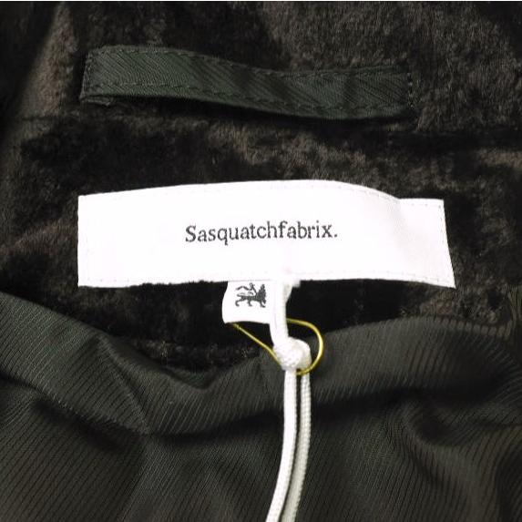 新品 SASQUATCHfabrix. サスクワァッチファブリックス SIWA SIWA LAPEL JACKET 皺加工ベロアラペルジャケット 21AW-JKM-003 L DARK BROWN |  | 08