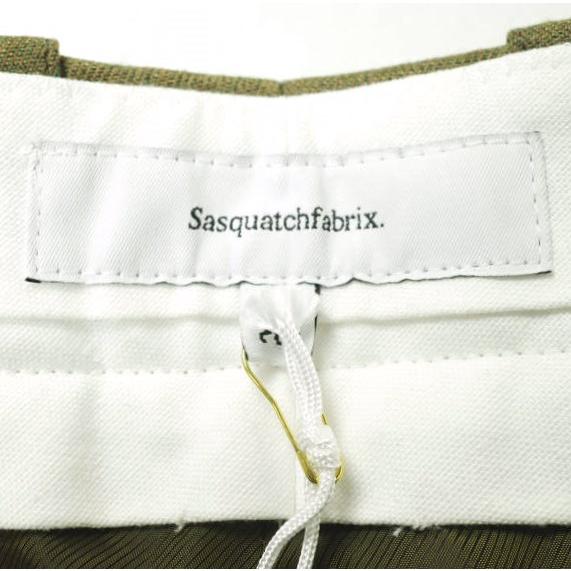 新品 SASQUATCHfabrix. サスクワァッチファブリックス 21AW 50-21 WESTERN PIPED STEM SLACKS サイド刺繍スラックス 21AW-PA9-001 S OLIVE |  | 03
