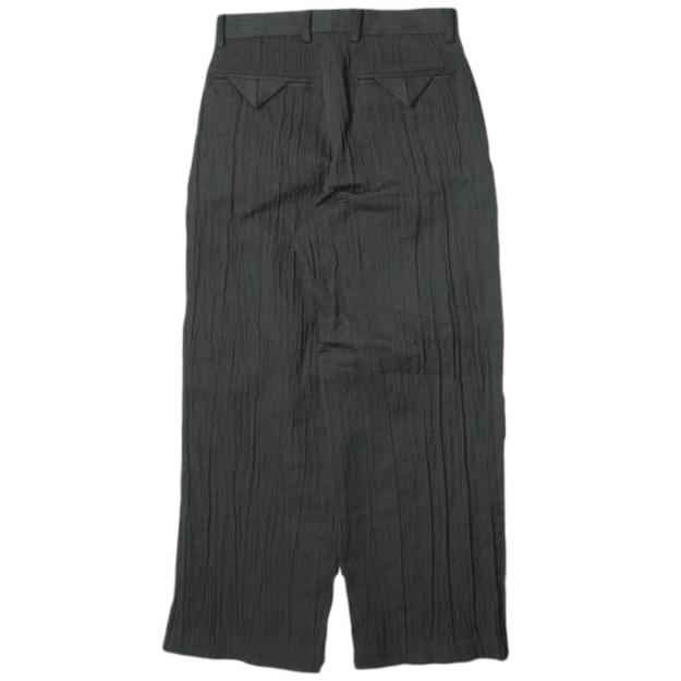 新品 SASQUATCHfabrix. サスクワァッチファブリックス 21AW SIWA SIWA WIDE SILHOETTE SLACKS 皺加工ワイドスラックス 21AW-PA9-006 S BLK |  | 01