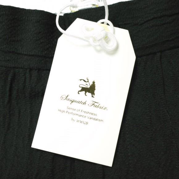 新品 SASQUATCHfabrix. サスクワァッチファブリックス 21AW SIWA SIWA WIDE SILHOETTE SLACKS 皺加工ワイドスラックス 21AW-PA9-006 S BLK |  | 03