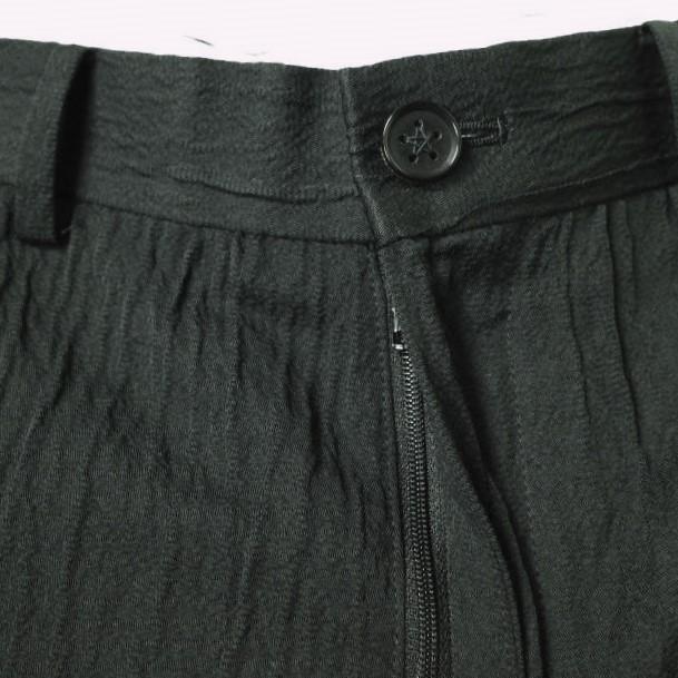 新品 SASQUATCHfabrix. サスクワァッチファブリックス 21AW SIWA SIWA WIDE SILHOETTE SLACKS 皺加工ワイドスラックス 21AW-PA9-006 S BLK |  | 06