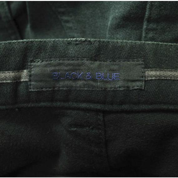 BLACK＆BLUE ブラックアンドブルー 日本製 Two Tuck Wide Trousers 2タックワイドトラウザーパンツ 123P06 30 BLACK ボトムス g18212 |  | 02