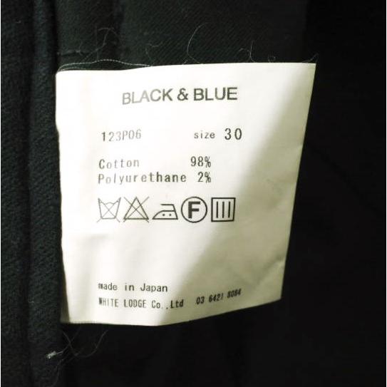 BLACK＆BLUE ブラックアンドブルー 日本製 Two Tuck Wide Trousers 2タックワイドトラウザーパンツ 123P06 30 BLACK ボトムス g18212 |  | 07