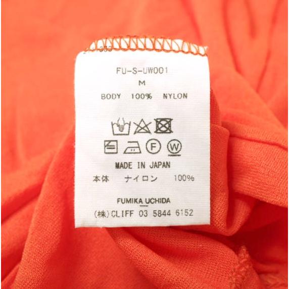 FUMIKA＿UCHIDA フミカウチダ 23AW NYLON RIBBED NECK HOODED TOP ナイロンジャージーハイネックカットソー FU-S-UW001 M ORANGE g18251 |  | 06