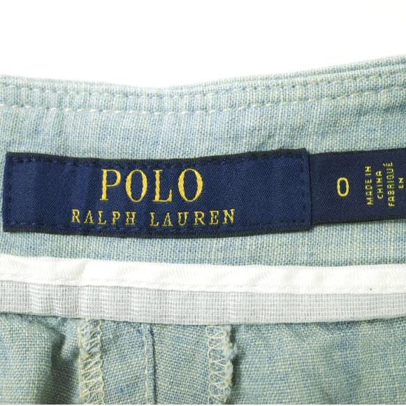 POLO RALPH LAUREN ポロラルフローレン Chambray Belted Wide-Leg Pants シャンブレーベルテッドワイドレッグパンツ 211705511001 0 ブルー |  | 02