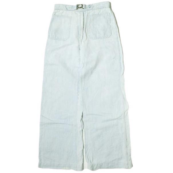 POLO RALPH LAUREN ポロラルフローレン Margery ワイドレッグジーンズ 211838078001 25 Indigo インターロックベルト デニムパンツ g18257 | 