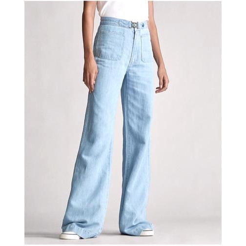 POLO RALPH LAUREN ポロラルフローレン Margery ワイドレッグジーンズ 211838078001 25 Indigo インターロックベルト デニムパンツ g18257 |  | 02