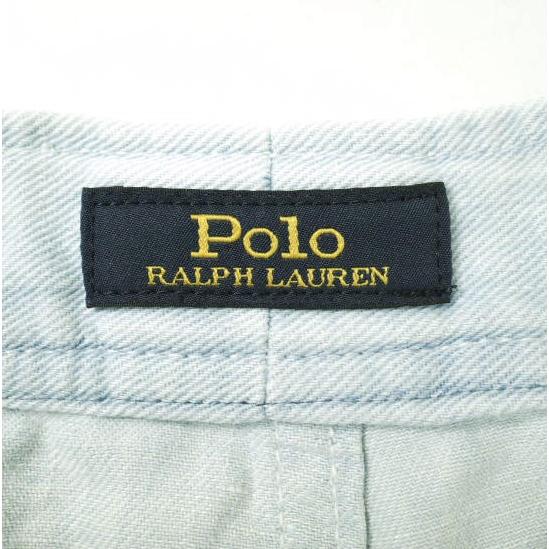 POLO RALPH LAUREN ポロラルフローレン Margery ワイドレッグジーンズ 211838078001 25 Indigo インターロックベルト デニムパンツ g18257 |  | 03